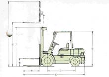 Dieselheftrucks Mitsubishi FD 20 T