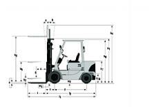Dieselheftrucks Mitsubishi FD 25 K
