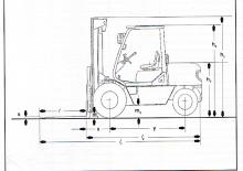 Dieselheftrucks Komatsu FD 50 Z-1 E