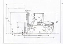Dieselheftrucks Komatsu FD 60-7