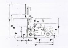 Dieselheftrucks TCM FD 60 Z 8