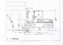 Dieselheftrucks Komatsu FD 70-6