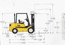 Dieselheftrucks Yale GDP 25 TF