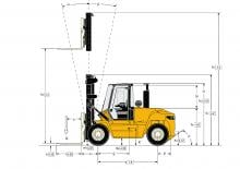 Dieselheftrucks Yale GDP 90 DC