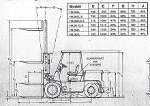 Dieselheftrucks Hyster H 4.00 XLS/6
