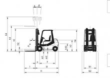 Dieselheftrucks Nuova Detas Sherpa 25