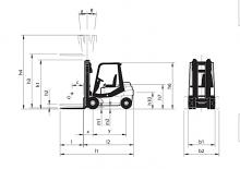 Dieselheftrucks Nuova Detas Sherpa 25