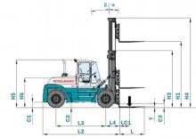 Dieselheftrucks Konecranes SMV 25-1200 B