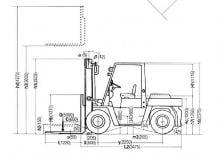 Dieselheftrucks Nissan VF 05 H 50 U