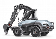 Electrische wiel graafmachines Mecalac e12