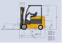 Elektrische vorkheftrucks Yale ERC120VH