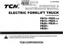 Elektrische vorkheftrucks TCM FB 10-7