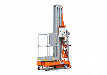 Enkele mast verticale hoogwerkers Dingli MV105-E