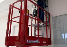Enkele mast verticale hoogwerkers Bravi Small-E
