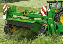 Getrokken maaierschijf met kneuzer John Deere 635