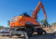 Graafmachines in overslaguitvoering Develon DX210WMH-5