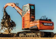 Graafmachines in overslaguitvoering Develon DX225MH-5