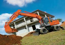 Rupsgraafmachines Hitachi ZX 160 W