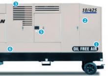 Mobiele Perslucht Compressors - diesel, elektrisch, benzine Doosan 10/425