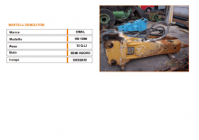 Hydraulische brekers Omal HB 1300s