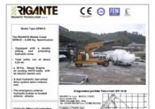 Industriële mobiele kranen Rigante GR 50 EL