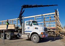 Kranen met rolladers Hiab XS 244 EP-4 DUO
