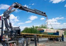 Kranen met rolladers Hiab XS 322 EP-4 DUO