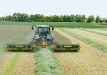 Maaiercombinatie - Schijf met kneuzer Krone EasyCut B 1000 CV Collect 
