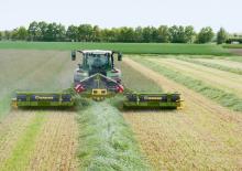 Maaiercombinatie - Schijf met kneuzer Krone EasyCut B 870 CV Collect 
