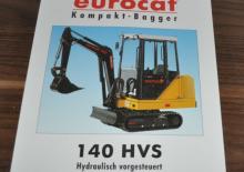 Mini-graafmachines Öswag 140 HVS eurocat
