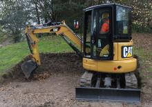 Mini-graafmachines Caterpillar 303E CR