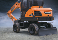 Mobiele graafmachines Doosan DX55W