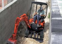 Mini-graafmachines Kubota U17