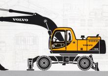 Mobiele graafmachines Volvo EW180
