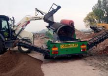 Mobiele zeefinstallaties met trommel Komplet DS 1020