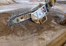 Monteerbare freeskoppen voor hydraulische graafmachines Kemroc ETR 2