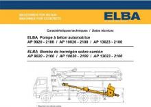 Op vrachtwagen gemonteerde betonpomp Elba AP 13023