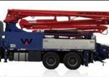 Op vrachtwagen gemonteerde betonpomp Waitzinger THP 150