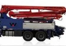 Op vrachtwagen gemonteerde betonpomp Waitzinger THP 150