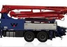 Op vrachtwagen gemonteerde betonpomp Waitzinger THP 150