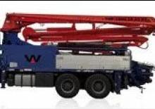 Op vrachtwagen gemonteerde betonpomp Waitzinger THP 150