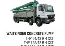 Op vrachtwagen gemonteerde betonpomp Waitzinger THP 94/36