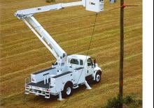 Op aanhangwagen gemonteerde knikarmhoogwerkers Altec TA60