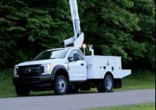 Op aanhangwagen gemonteerde knikarmhoogwerkers Altec AT40G