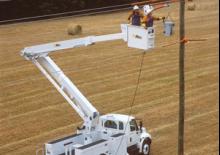 Op aanhangwagen gemonteerde knikarmhoogwerkers Altec TA50