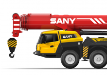 Op vrachtwagen gemonteerde telescoopkranen Sany STC1000S