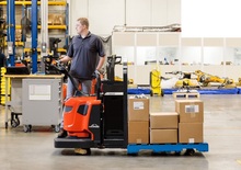 Pallet Trucks Staande Bestuurder Platform Linde EWR40