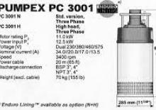 Rioolpomp Pumpex PC 3001 N