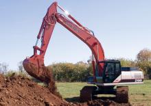 Rupsgraafmachines Link-Belt 290 LX Road Builder