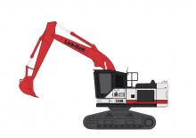 Rupsgraafmachines Link-Belt 3240B RB